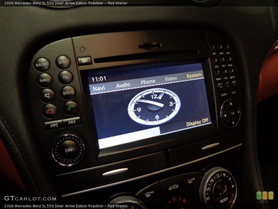 Red Interior Controls for the 2009 Mercedes-Benz SL 550 Silver Arrow Edition Roadster #77457341