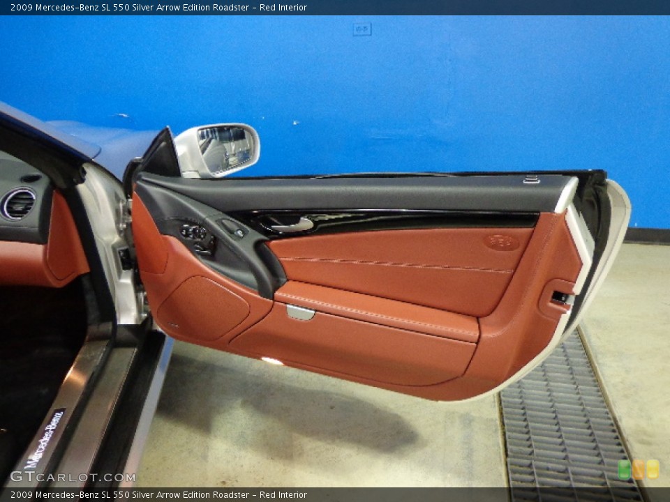 Red Interior Door Panel for the 2009 Mercedes-Benz SL 550 Silver Arrow Edition Roadster #77457468