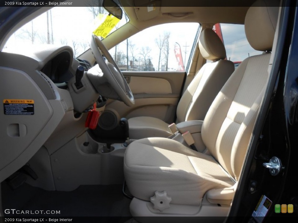 Beige Interior Front Seat for the 2009 Kia Sportage LX #77457488