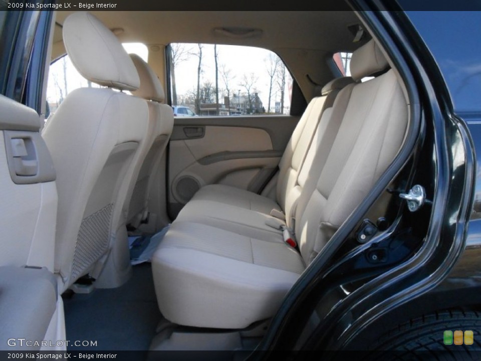 Beige Interior Rear Seat for the 2009 Kia Sportage LX #77457603