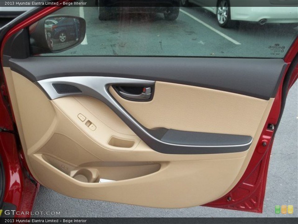 Beige Interior Door Panel for the 2013 Hyundai Elantra Limited #77458008