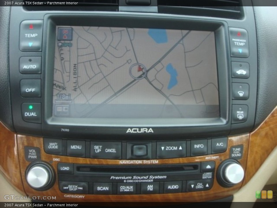 Parchment Interior Navigation for the 2007 Acura TSX Sedan #77458088