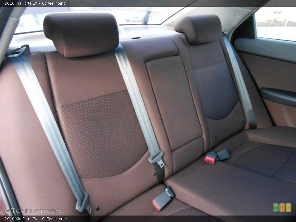 Coffee Interior Rear Seat for the 2010 Kia Forte EX #77458098