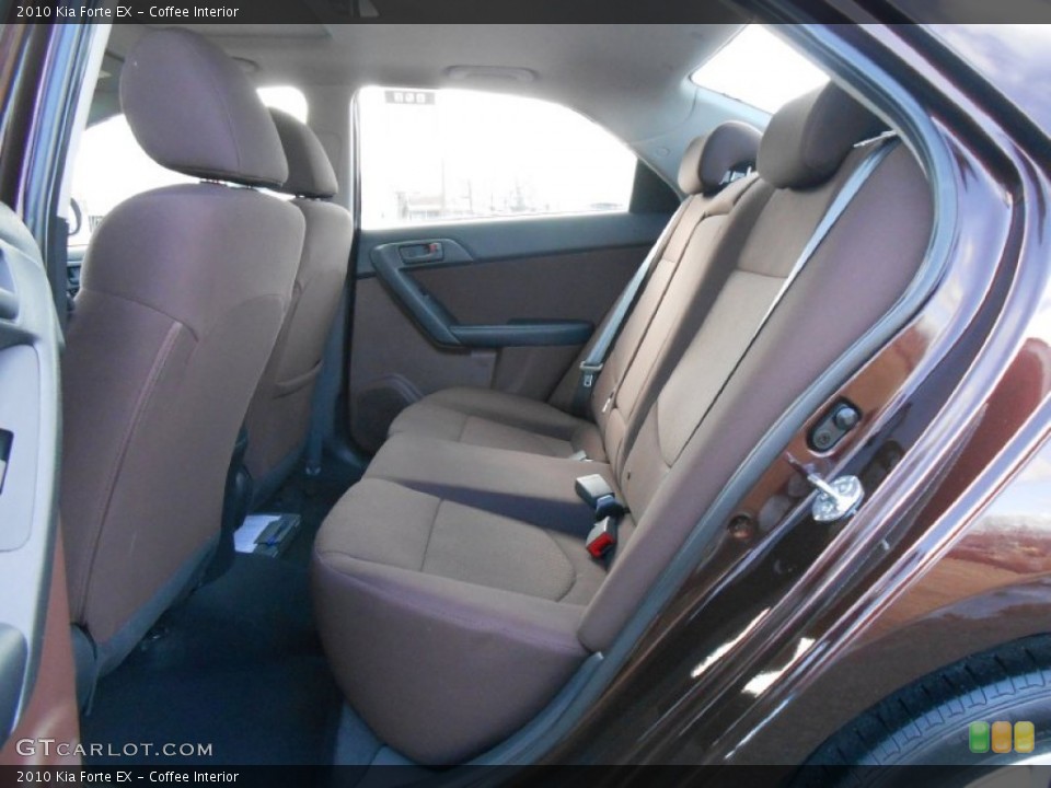 Coffee Interior Rear Seat for the 2010 Kia Forte EX #77458137