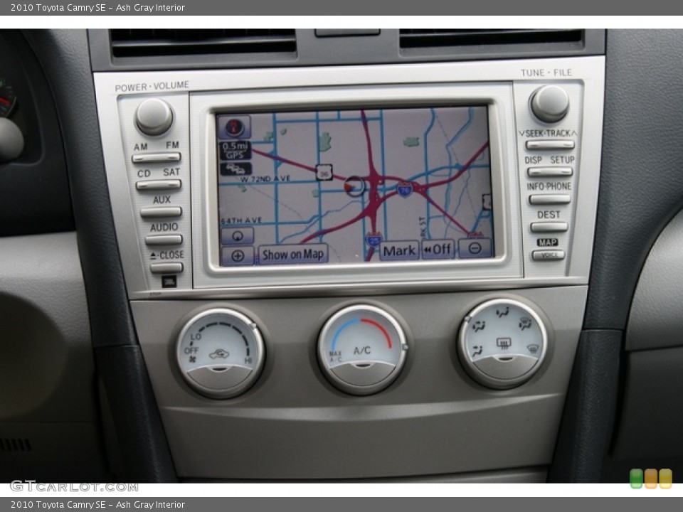 Ash Gray Interior Navigation for the 2010 Toyota Camry SE #77458561