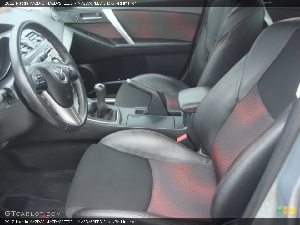 MAZDASPEED Black/Red Interior Photo for the 2012 Mazda MAZDA3 MAZDASPEED3 #77458885