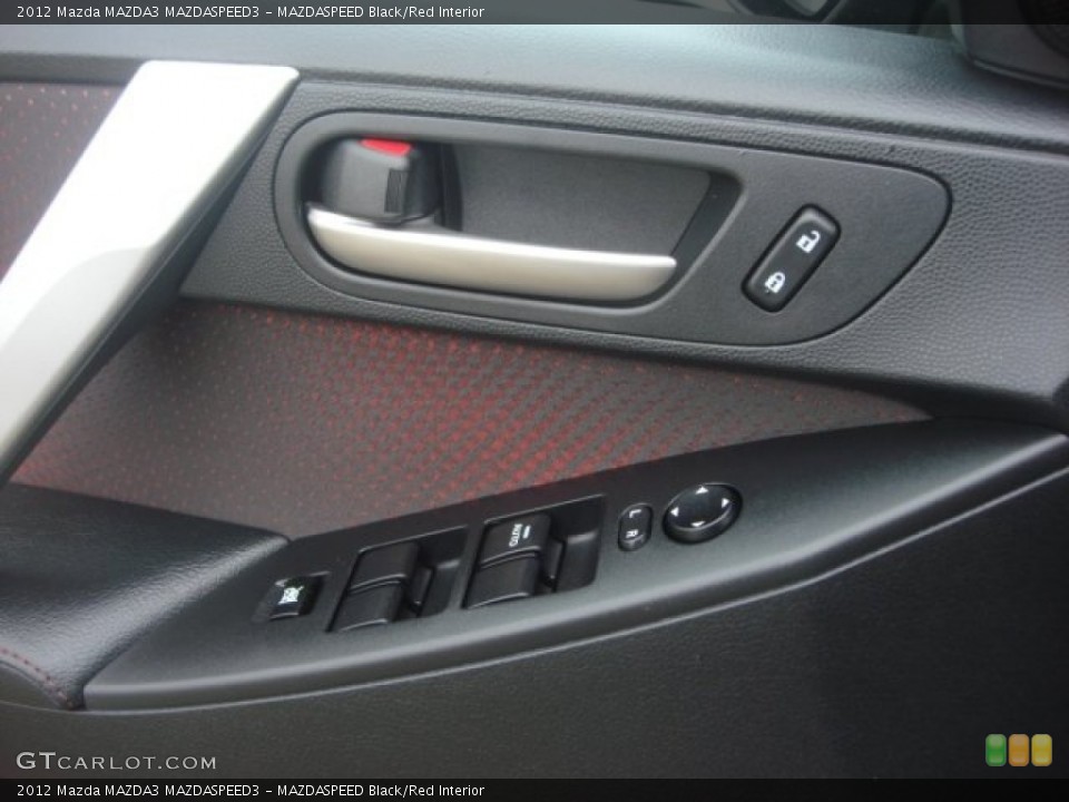 MAZDASPEED Black/Red Interior Controls for the 2012 Mazda MAZDA3 MAZDASPEED3 #77459016