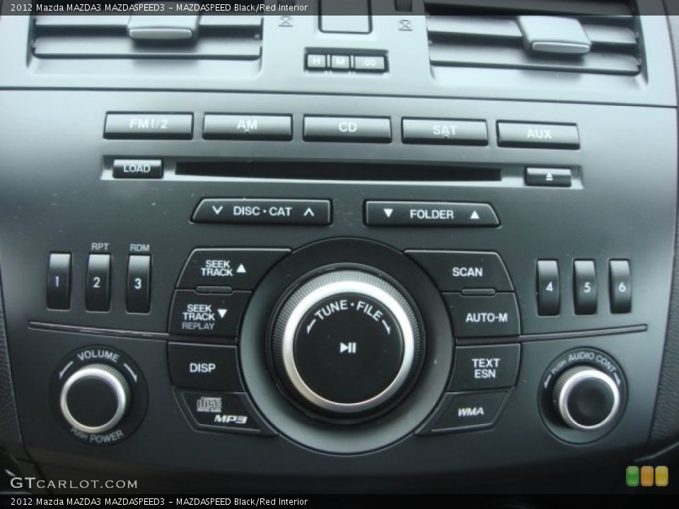 MAZDASPEED Black/Red Interior Controls for the 2012 Mazda MAZDA3 MAZDASPEED3 #77459035