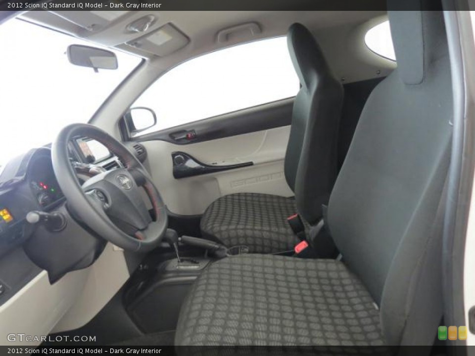 Dark Gray Interior Front Seat for the 2012 Scion iQ  #77459049