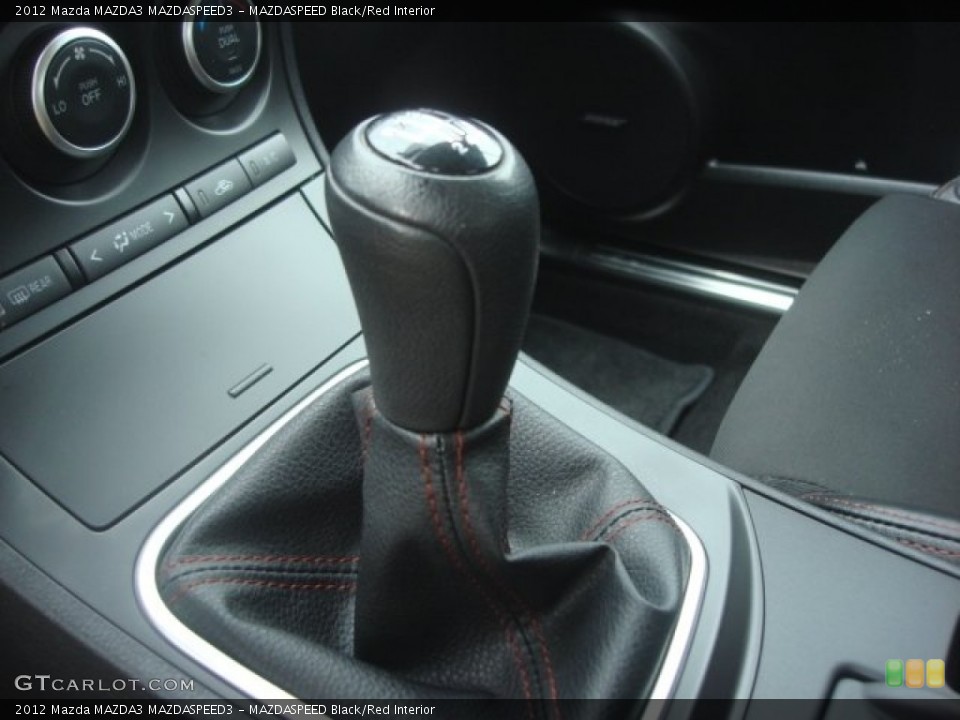 MAZDASPEED Black/Red Interior Transmission for the 2012 Mazda MAZDA3 MAZDASPEED3 #77459068