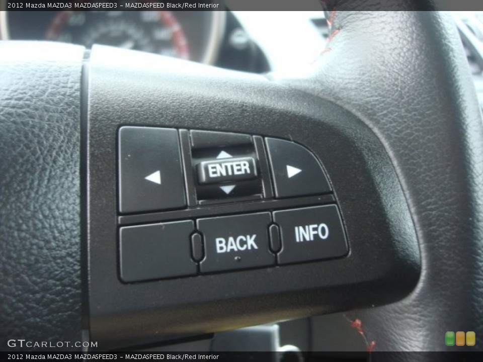 MAZDASPEED Black/Red Interior Controls for the 2012 Mazda MAZDA3 MAZDASPEED3 #77459157