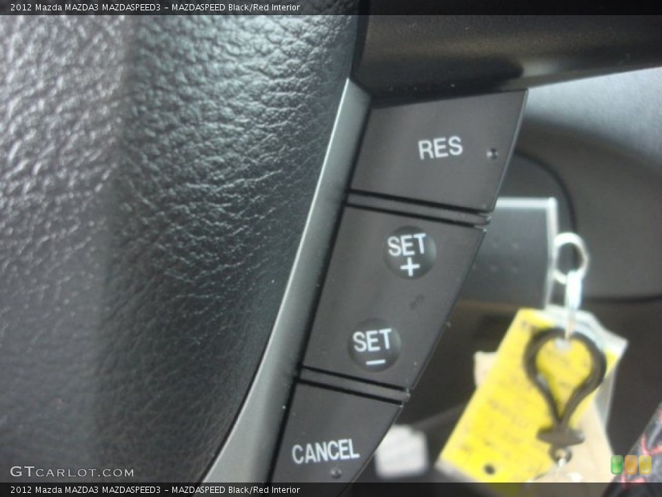 MAZDASPEED Black/Red Interior Controls for the 2012 Mazda MAZDA3 MAZDASPEED3 #77459178