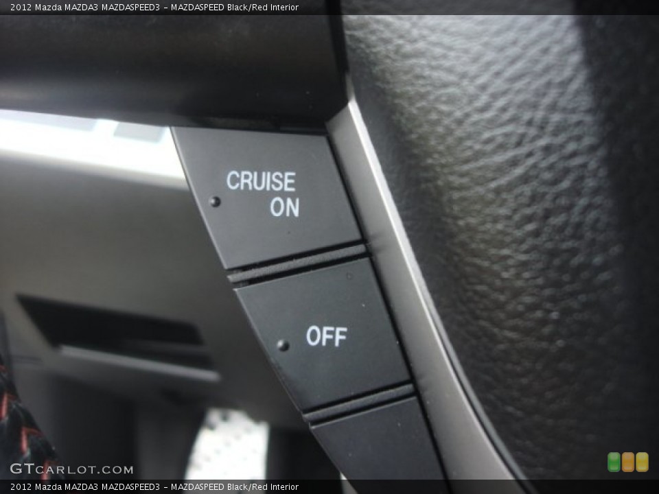 MAZDASPEED Black/Red Interior Controls for the 2012 Mazda MAZDA3 MAZDASPEED3 #77459198