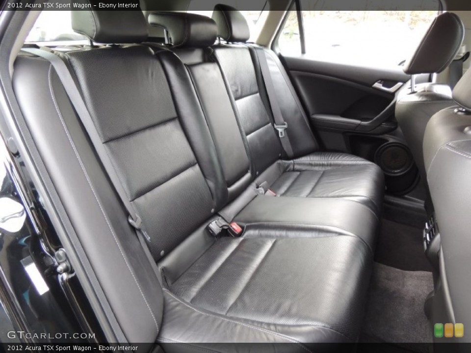 Ebony Interior Rear Seat for the 2012 Acura TSX Sport Wagon #77459291