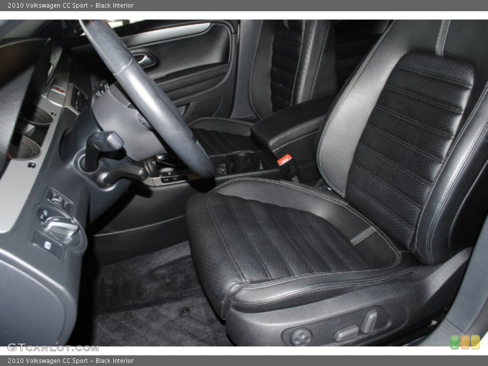 Black Interior Front Seat for the 2010 Volkswagen CC Sport #77461056