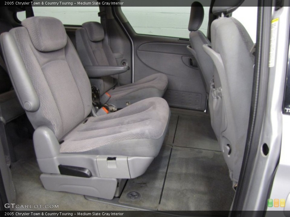 Medium Slate Gray Interior Rear Seat for the 2005 Chrysler Town & Country Touring #77461413