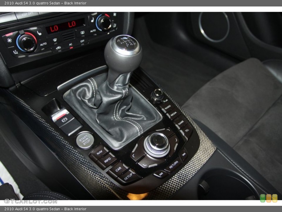 Black Interior Transmission for the 2010 Audi S4 3.0 quattro Sedan #77461555