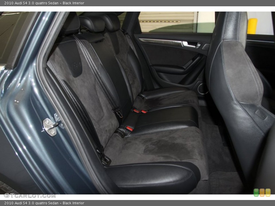 Black Interior Rear Seat for the 2010 Audi S4 3.0 quattro Sedan #77461746