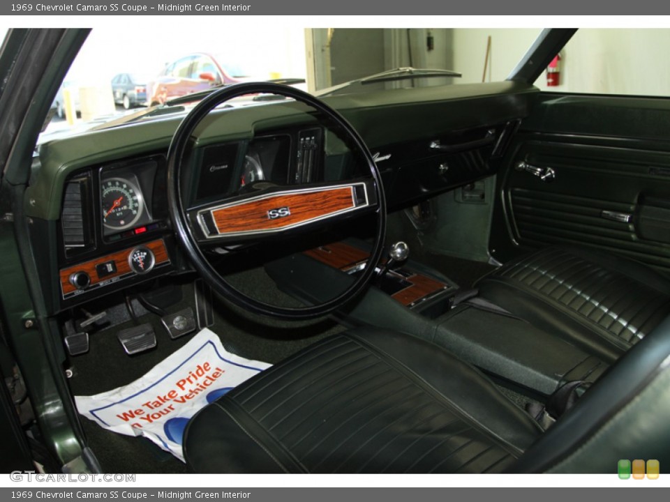Midnight Green 1969 Chevrolet Camaro Interiors