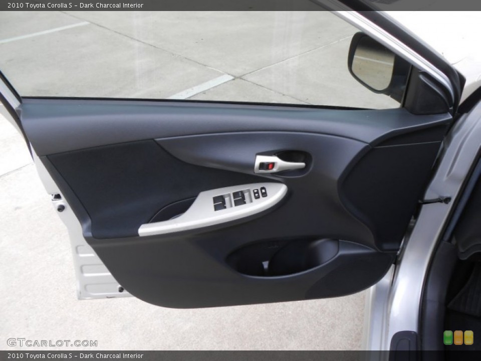 Dark Charcoal Interior Door Panel for the 2010 Toyota Corolla S #77464965