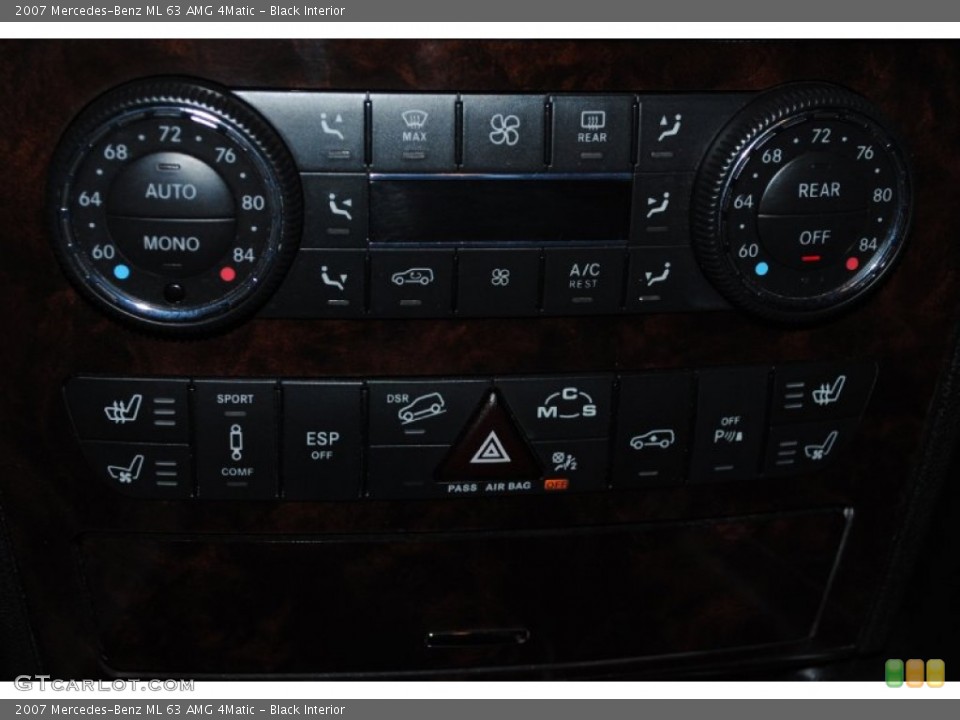 Black Interior Controls for the 2007 Mercedes-Benz ML 63 AMG 4Matic #77465397