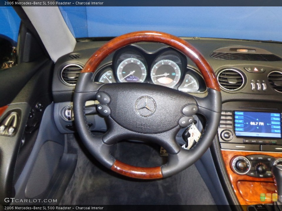 Charcoal Interior Steering Wheel for the 2006 Mercedes-Benz SL 500 Roadster #77466834