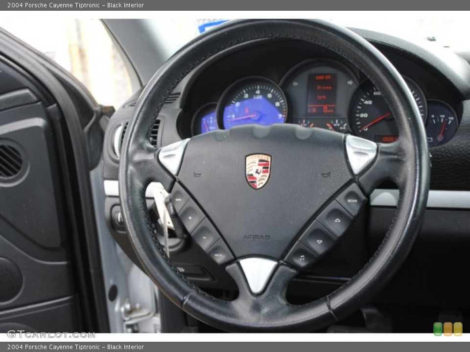 Black Interior Steering Wheel for the 2004 Porsche Cayenne Tiptronic #77467563