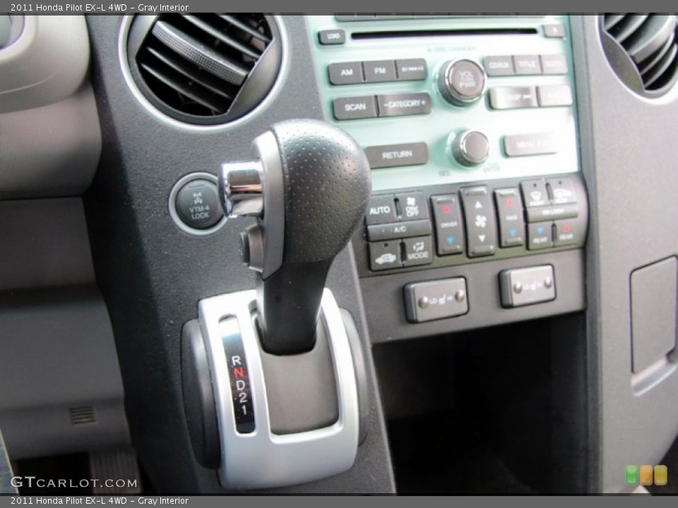 Gray Interior Controls for the 2011 Honda Pilot EX-L 4WD #77467623