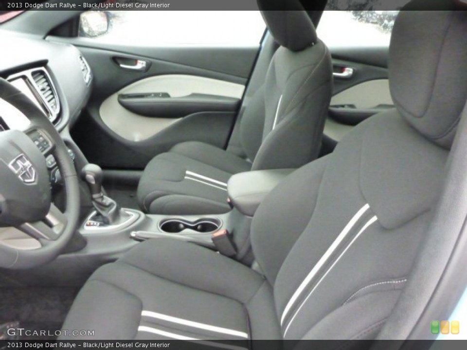Black/Light Diesel Gray Interior Front Seat for the 2013 Dodge Dart Rallye #77468169