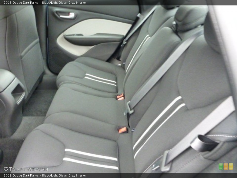 Black/Light Diesel Gray Interior Rear Seat for the 2013 Dodge Dart Rallye #77468188