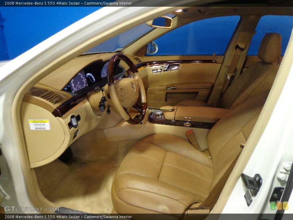 Cashmere/Savanna Interior Front Seat for the 2008 Mercedes-Benz S 550 4Matic Sedan #77468260