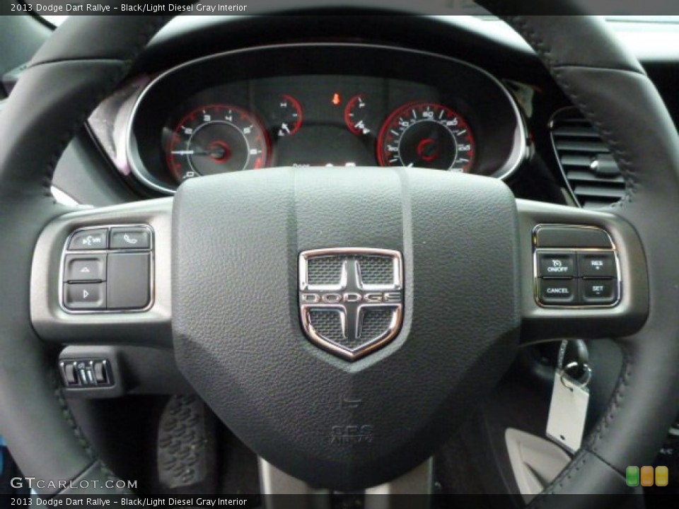 Black/Light Diesel Gray Interior Steering Wheel for the 2013 Dodge Dart Rallye #77468295