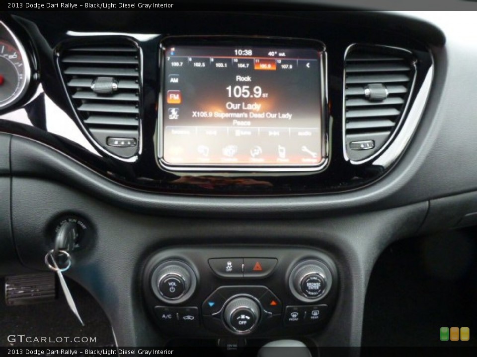 Black/Light Diesel Gray Interior Controls for the 2013 Dodge Dart Rallye #77468325