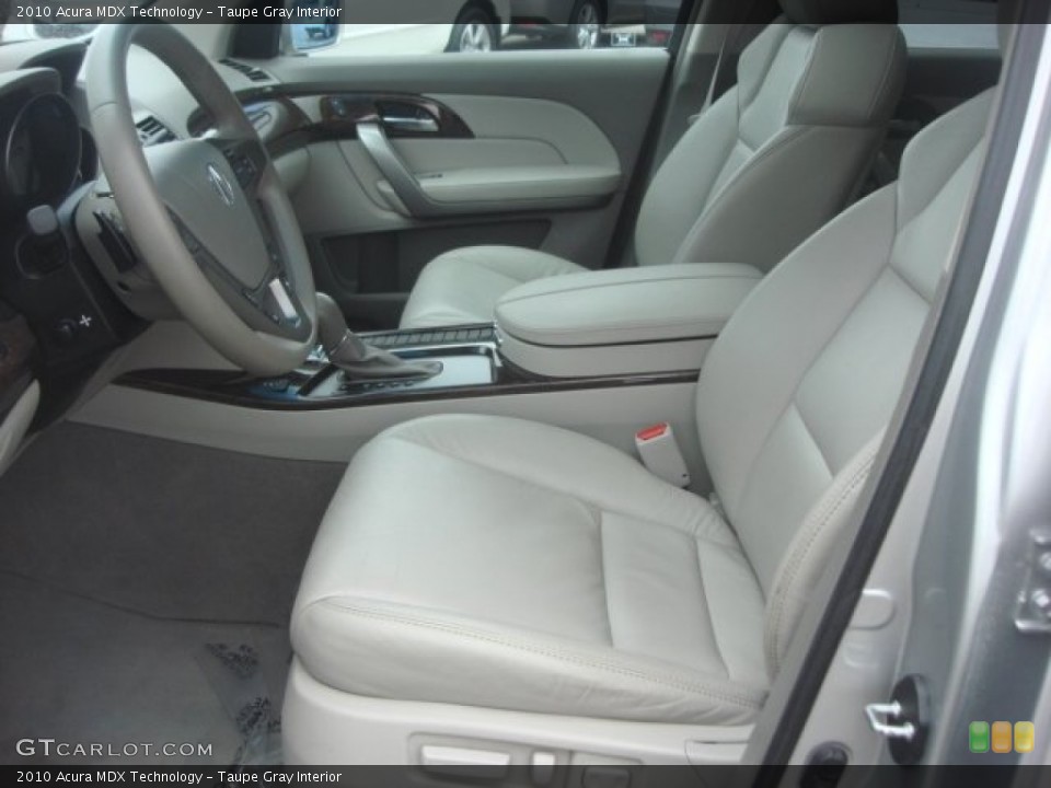 Taupe Gray Interior Front Seat for the 2010 Acura MDX Technology #77468472