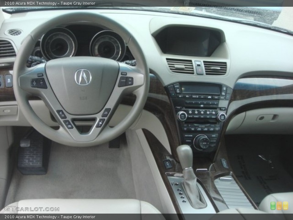 Taupe Gray Interior Dashboard for the 2010 Acura MDX Technology #77468505