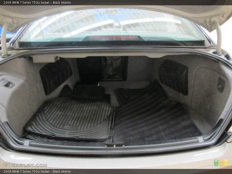 Black Interior Trunk for the 2008 BMW 7 Series 750Li Sedan #77468552