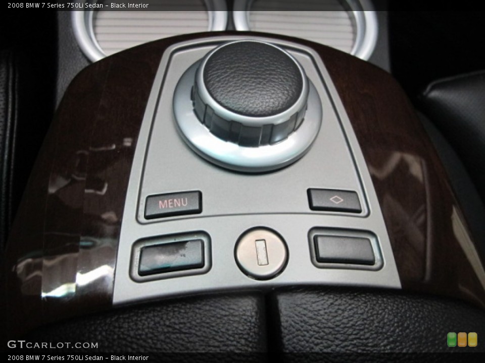 Black Interior Controls for the 2008 BMW 7 Series 750Li Sedan #77468893