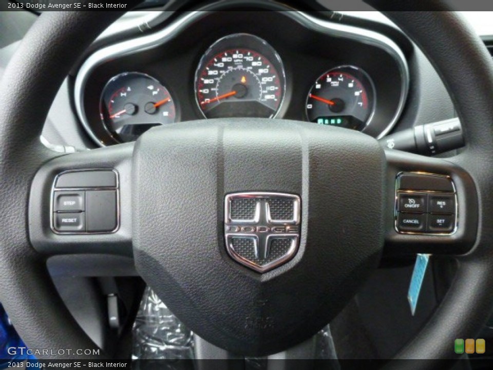 Black Interior Steering Wheel for the 2013 Dodge Avenger SE #77468938