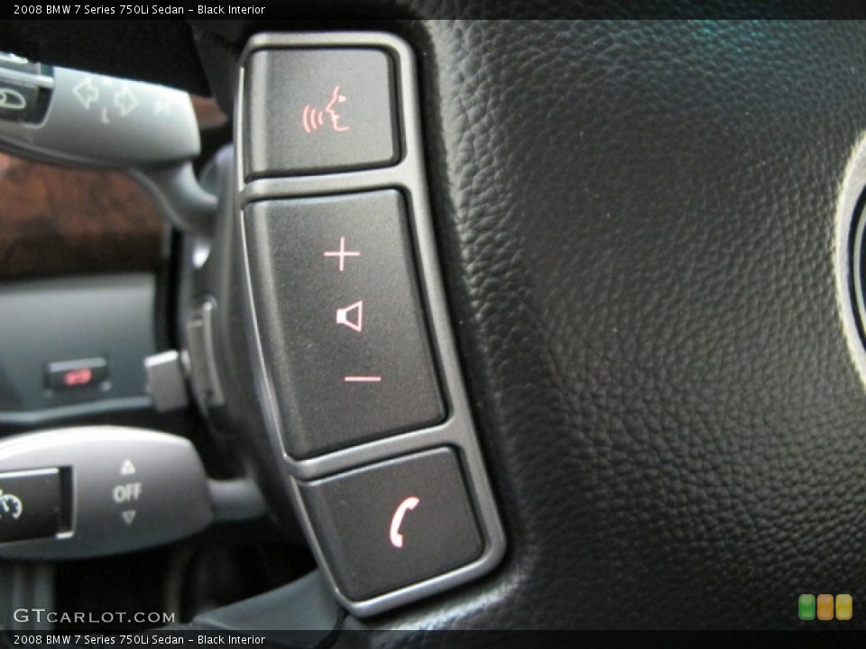 Black Interior Controls for the 2008 BMW 7 Series 750Li Sedan #77468991