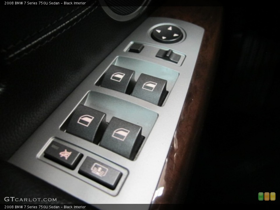 Black Interior Controls for the 2008 BMW 7 Series 750Li Sedan #77469045