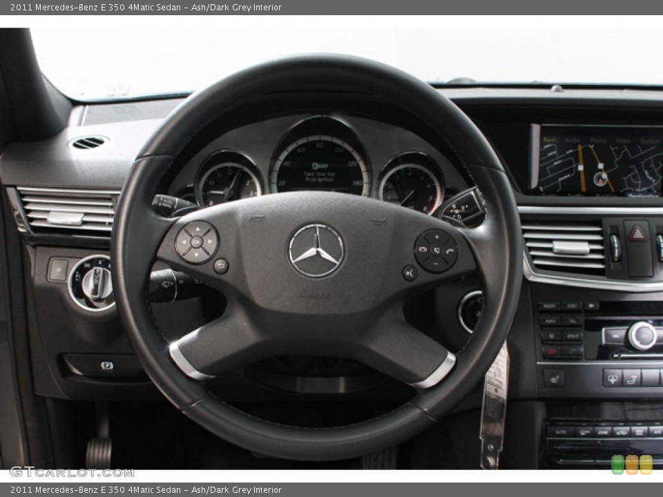 Ash/Dark Grey Interior Steering Wheel for the 2011 Mercedes-Benz E 350 4Matic Sedan #77469326