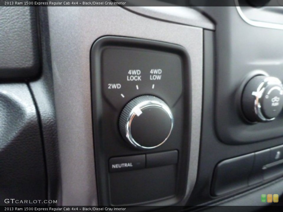 Black/Diesel Gray Interior Controls for the 2013 Ram 1500 Express Regular Cab 4x4 #77469462