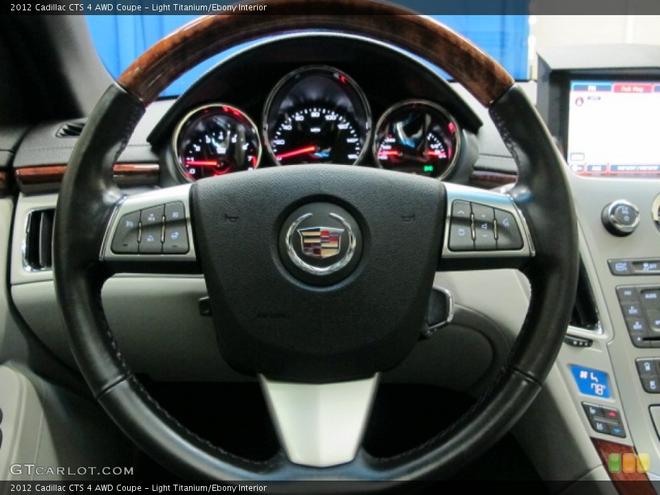 Light Titanium/Ebony Interior Steering Wheel for the 2012 Cadillac CTS 4 AWD Coupe #77469531