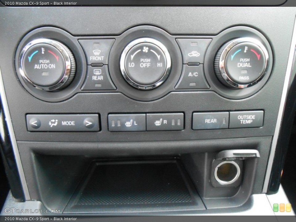 Black Interior Controls for the 2010 Mazda CX-9 Sport #77469534