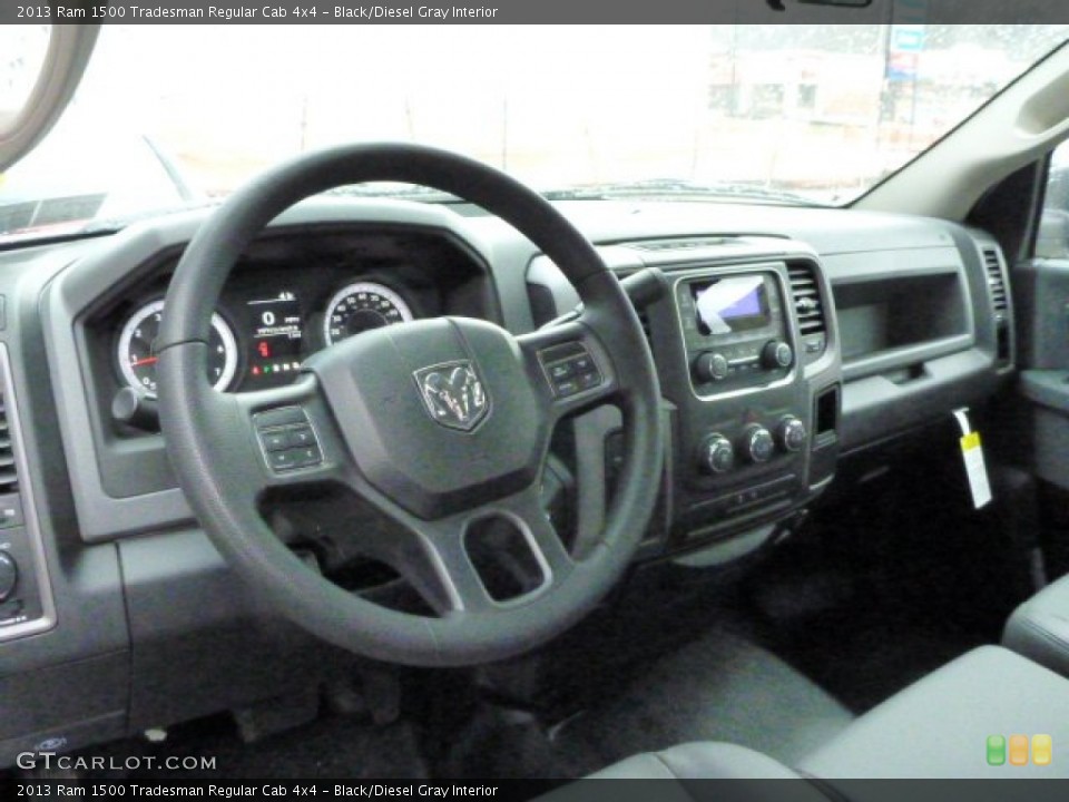 Black/Diesel Gray Interior Dashboard for the 2013 Ram 1500 Tradesman Regular Cab 4x4 #77469678