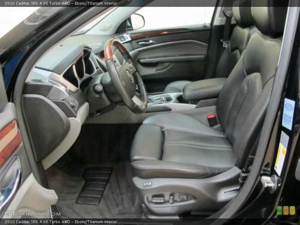 Ebony/Titanium Interior Front Seat for the 2010 Cadillac SRX 4 V6 Turbo AWD #77469885