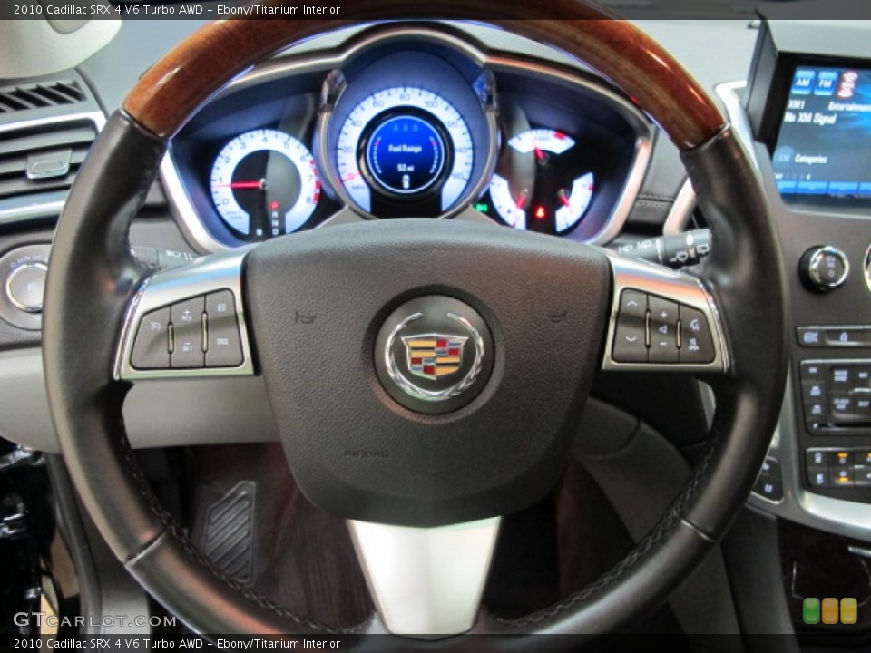 Ebony/Titanium Interior Steering Wheel for the 2010 Cadillac SRX 4 V6 Turbo AWD #77470332