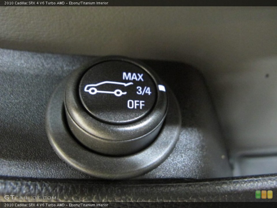 Ebony/Titanium Interior Controls for the 2010 Cadillac SRX 4 V6 Turbo AWD #77470421
