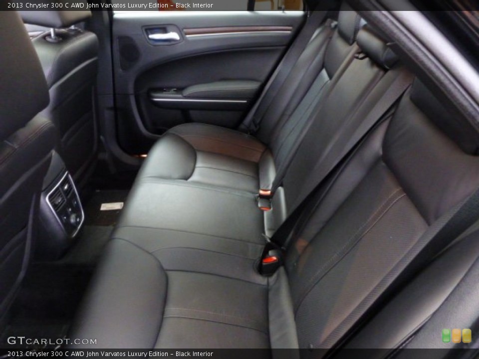 Black Interior Rear Seat for the 2013 Chrysler 300 C AWD John Varvatos Luxury Edition #77470755