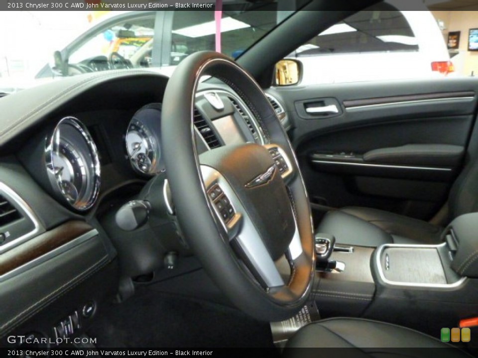 Black Interior Steering Wheel for the 2013 Chrysler 300 C AWD John Varvatos Luxury Edition #77470834